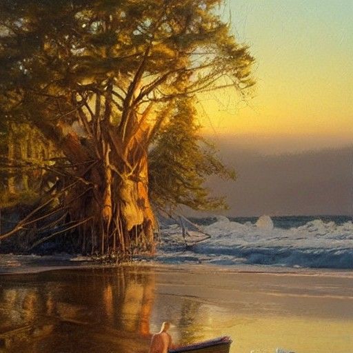 oil painting by James Gurney