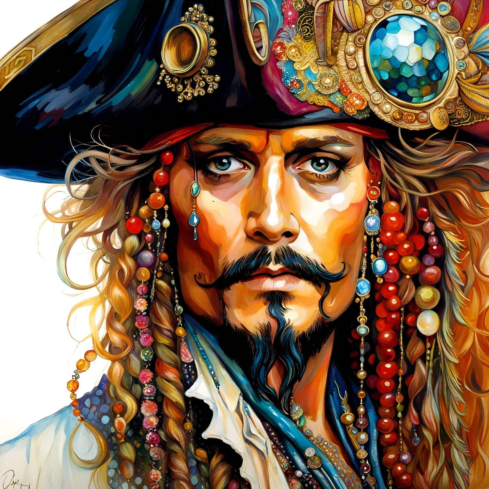 Portrait of a pirate (V2) - AI Generated Artwork - NightCafe Creator