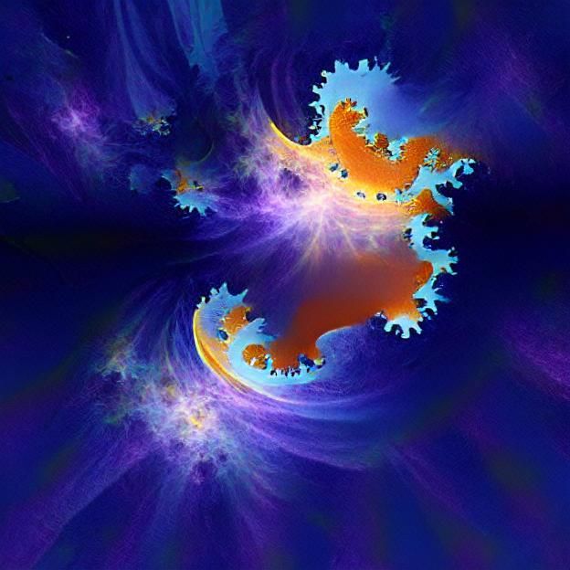 Mandelbrot Galaxy - AI Generated Artwork - NightCafe Creator
