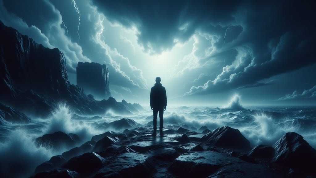 Loneliness at the sea shore. Sally was nowhere to be found.