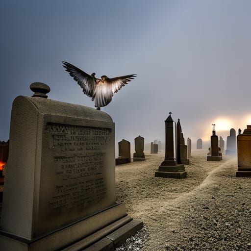 Fiery Sky: Angel and Demon in 3D