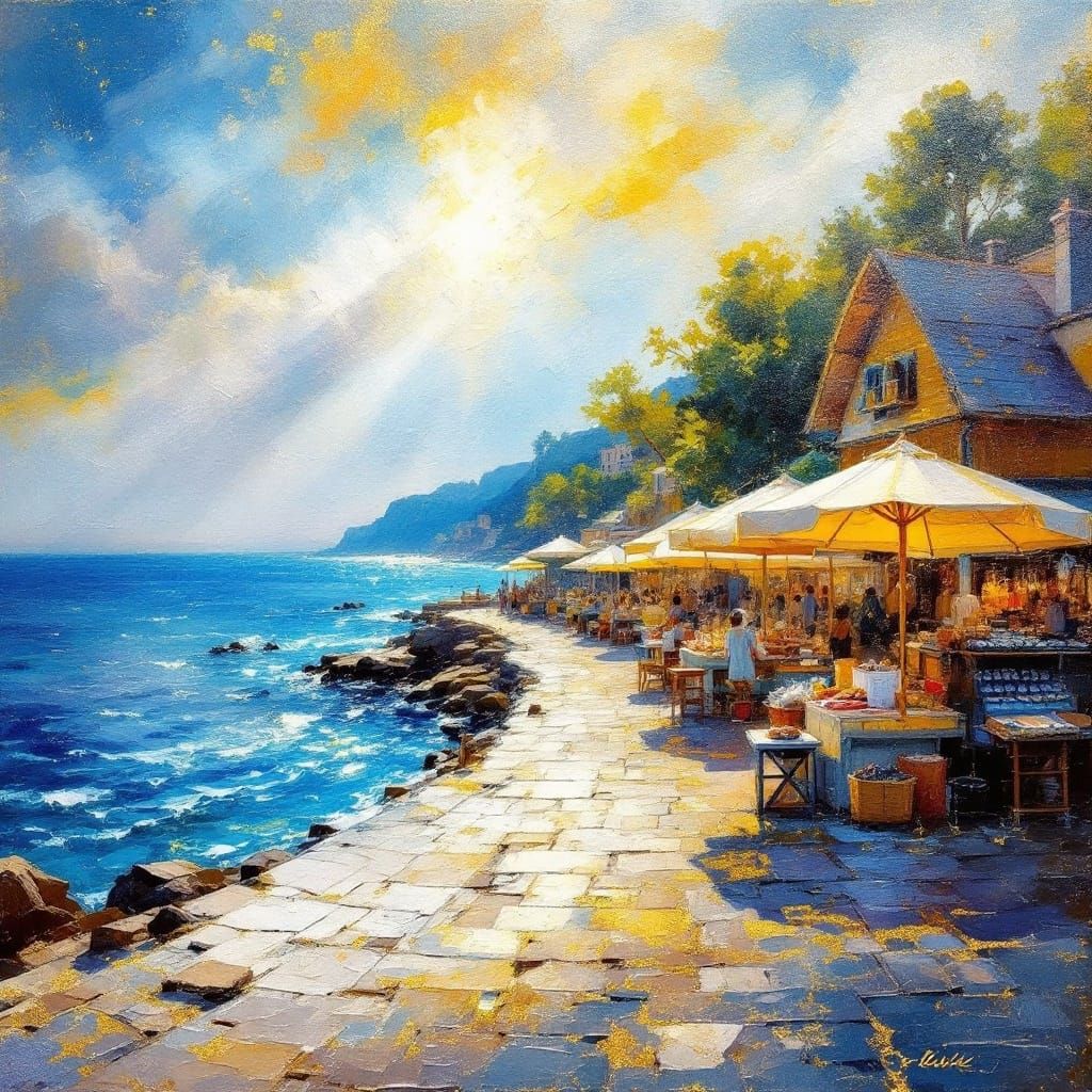 Seaside market  by @Easter Bunny