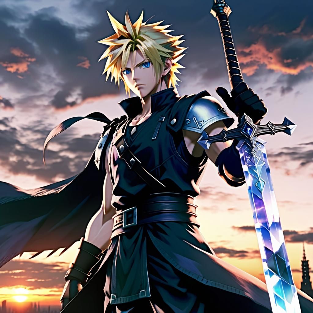 Cloud Strife - Sunset