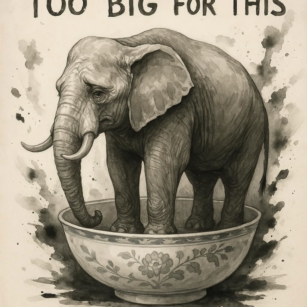 elephant in porcelain