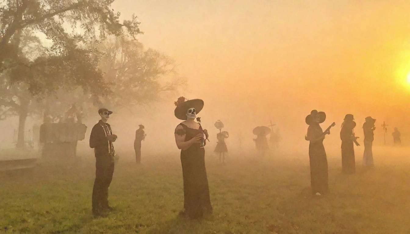 New Orleans, Day of the dead celebration.