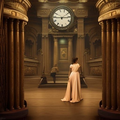 Woman by the Station Clock