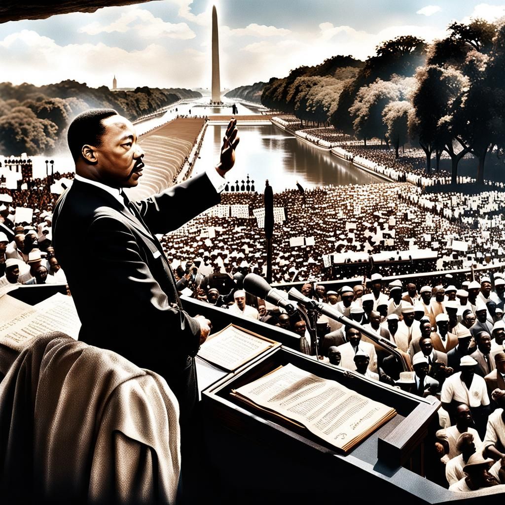 Dr. Martin Luther King Jr.’s I Have a Dream speech 💙  by @Sminks