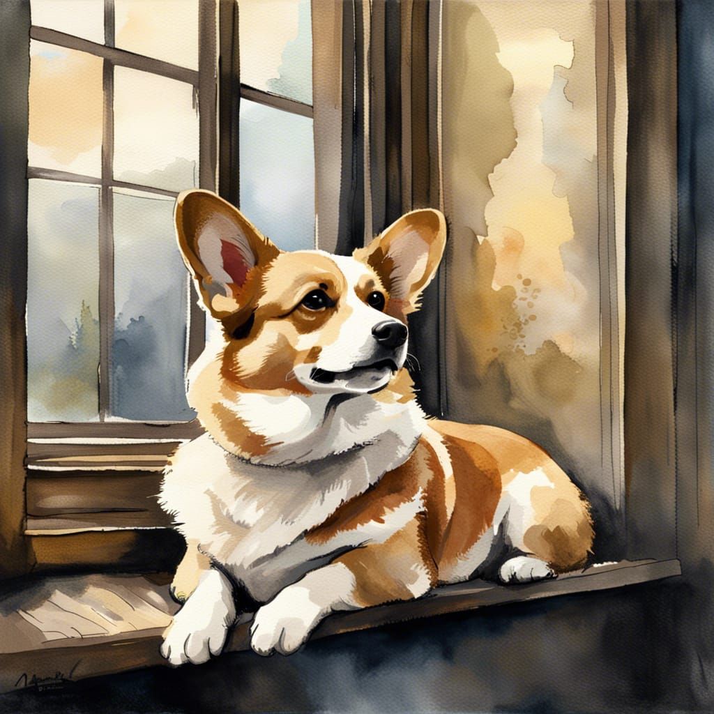 The Corgi - AI Generated Artwork - NightCafe Creator