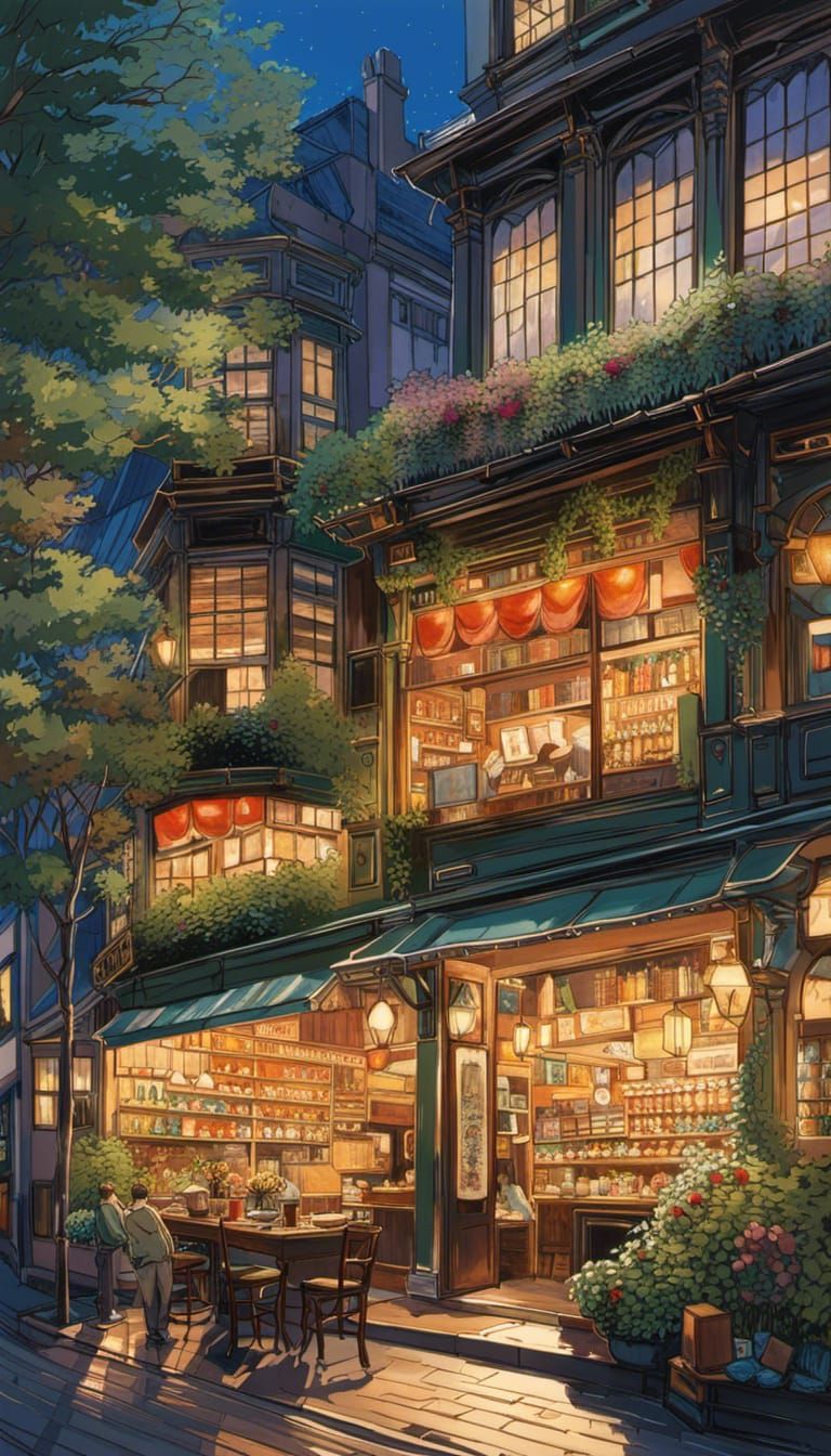 Cozy stores and store fronts - AI Generated Artwork - NightCafe Creator