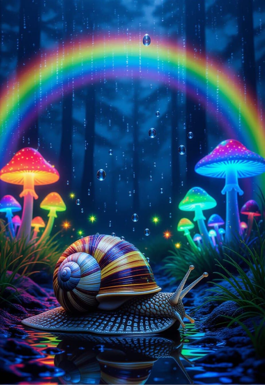 Nature Glows, the Snail Knows