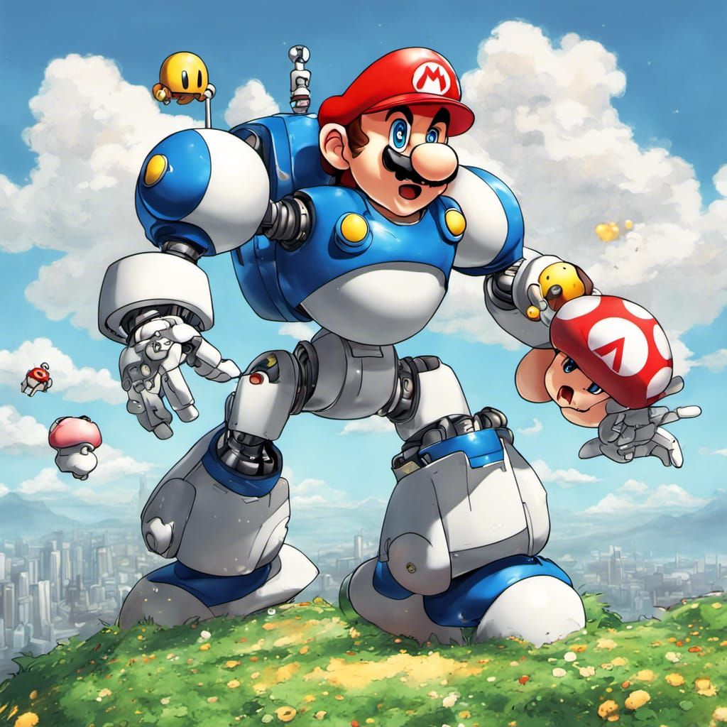 Super Mario Mech - AI Generated Artwork - NightCafe Creator