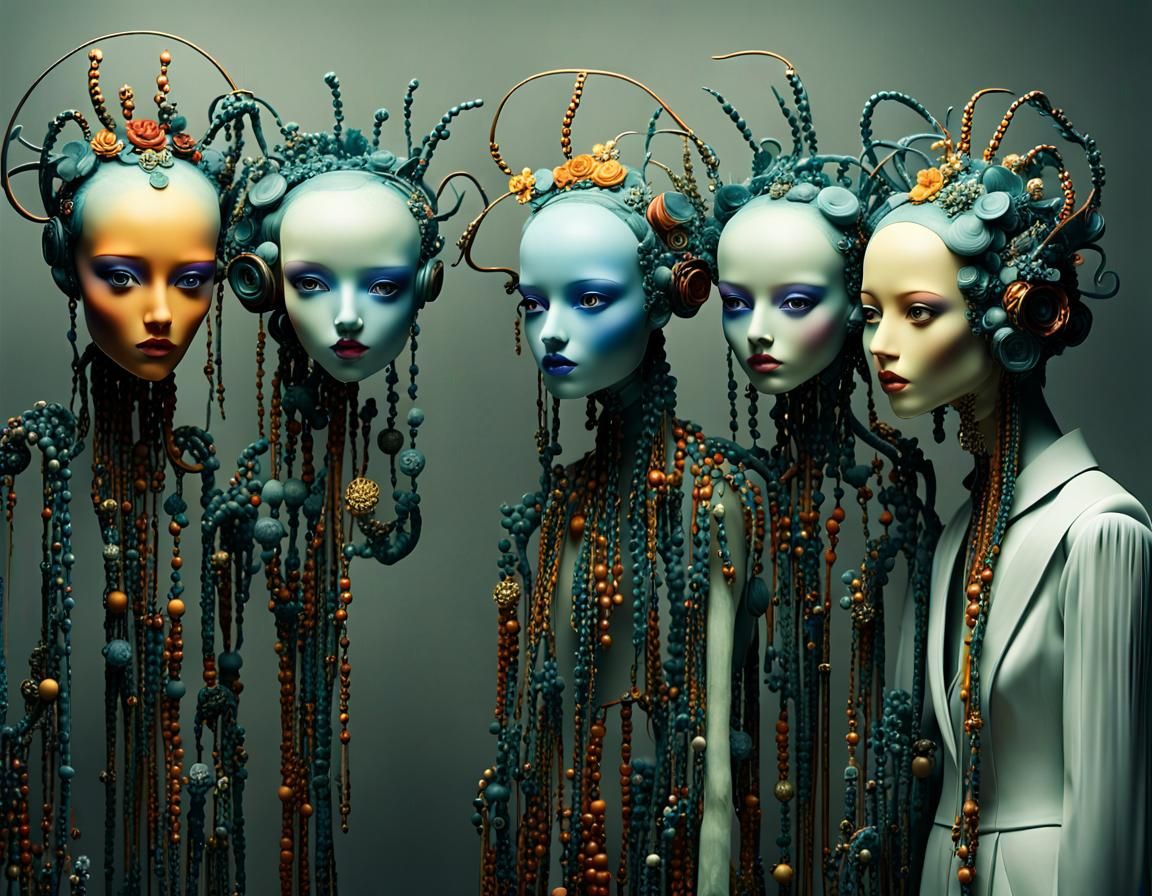 Surreal Transformation: A Hypervivid Photographic Art Print