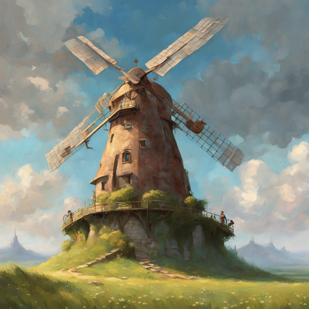 Windmill  by @potrzebie 