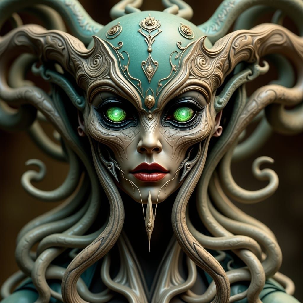 Vibrant Portrait of a Metaphysical Creature