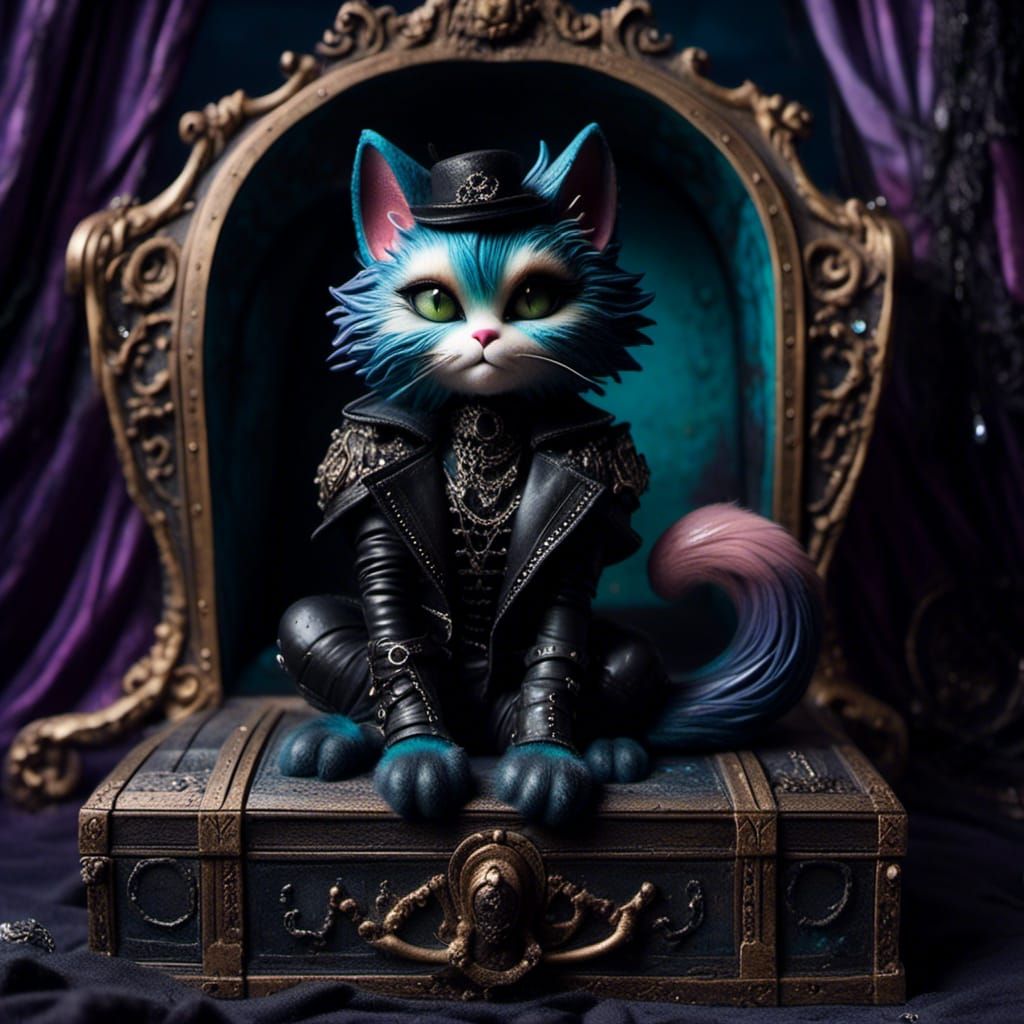 testing <lora:Goth Felines:1.0>