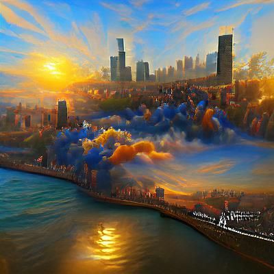 Sunrise in Chicago