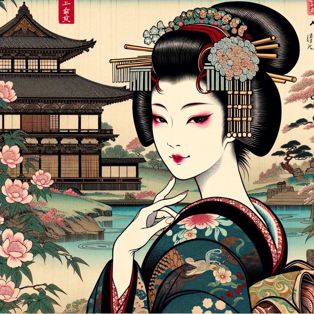 Beautiful geisha