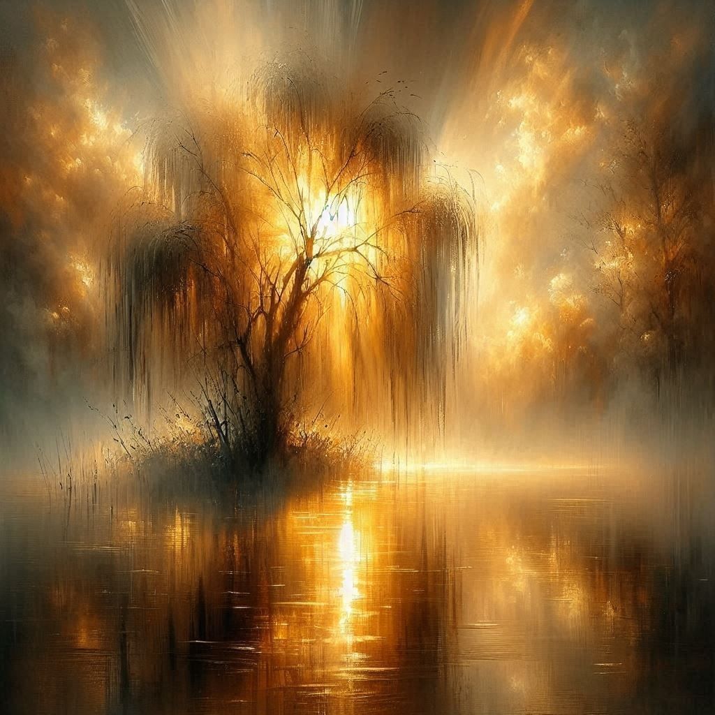 Drenched in Dawn's Golden Glow