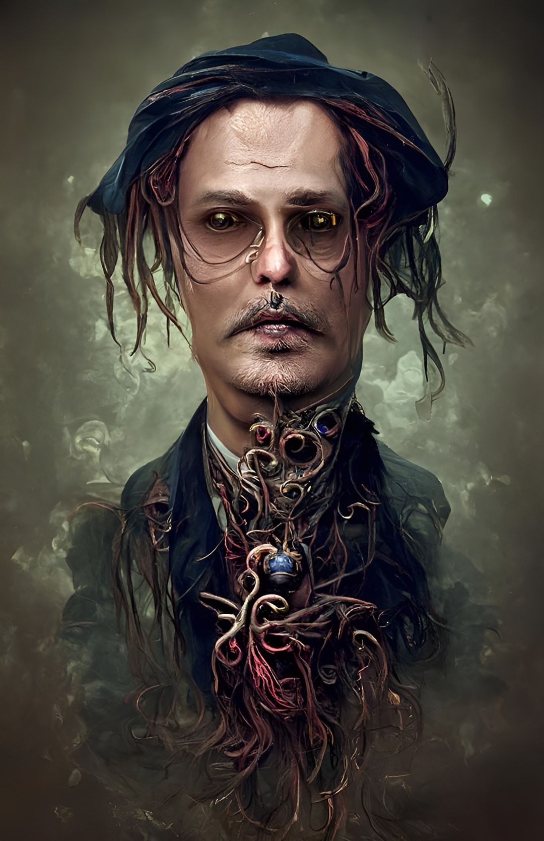 Eldritch Hollywood - Johnny Depp - AI Generated Artwork - NightCafe Creator
