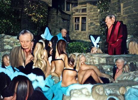 Hugh Hefner at The Playboy Mansion