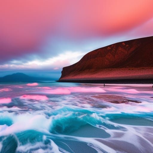 Pink Water Rapids