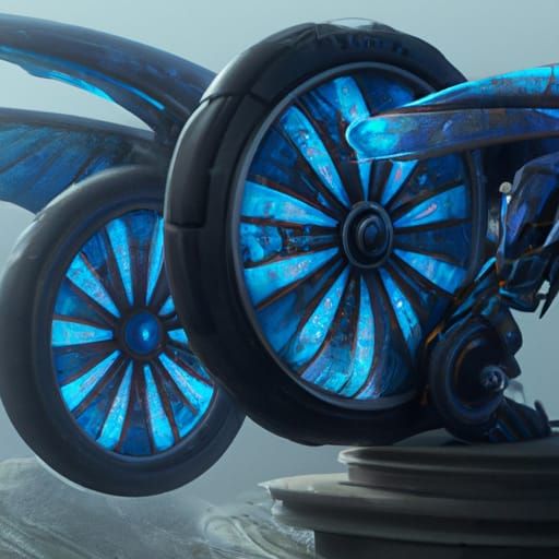 Blue wheel Fly