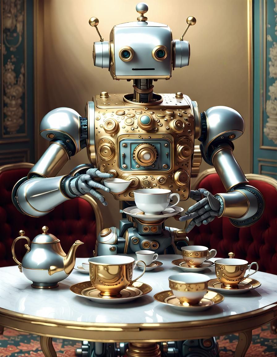 The robot buttler   by @BunnyBear 