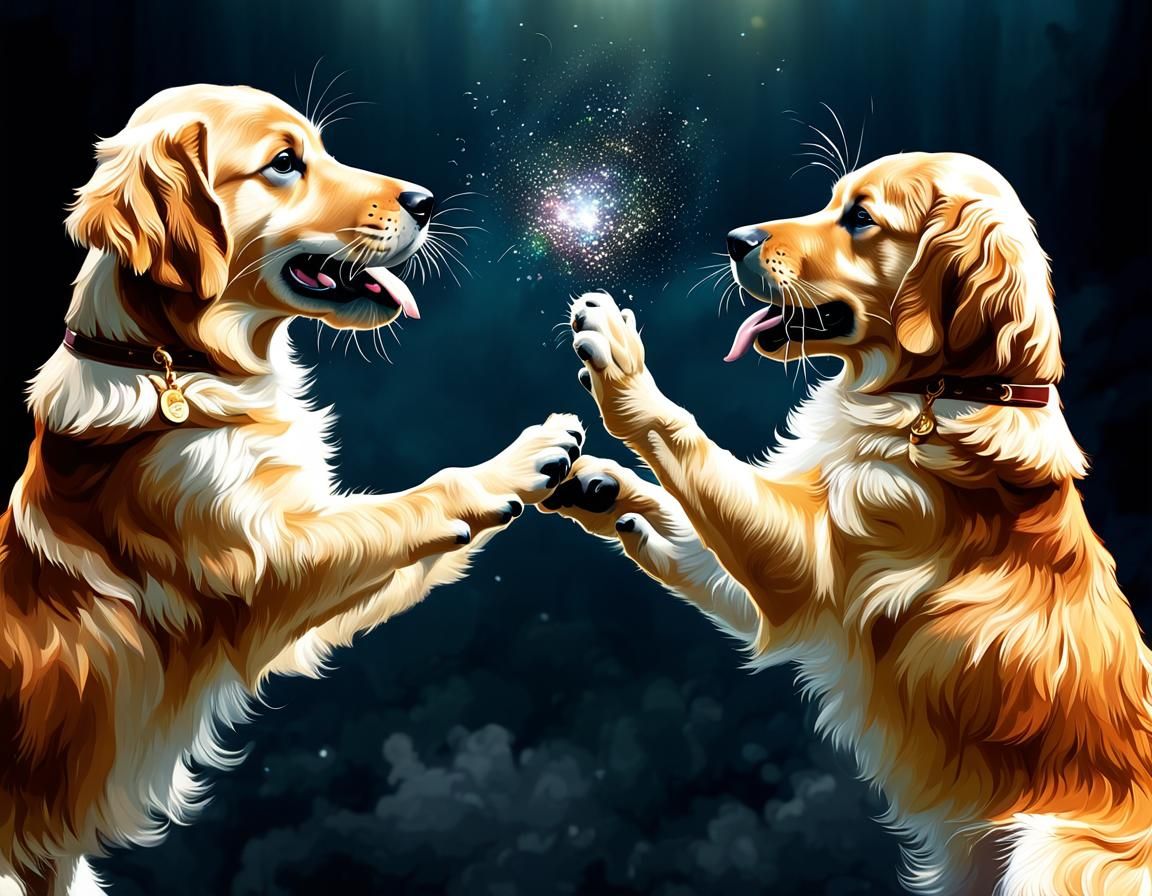 Doggy High Five  by @Alicia Hopkins