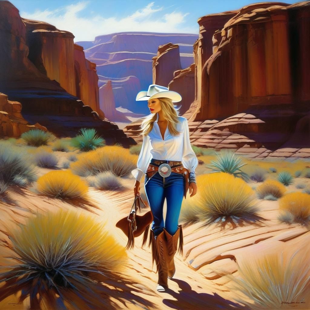 Exploring the canyon desert