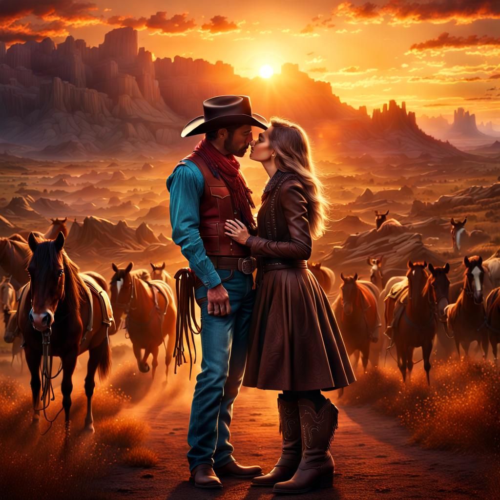 cowboy couple