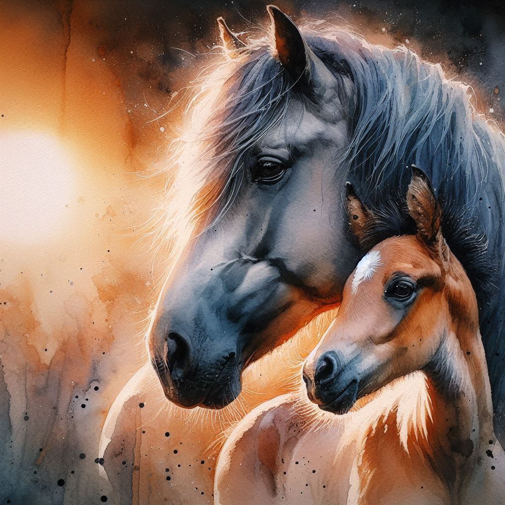 Mare and foal
