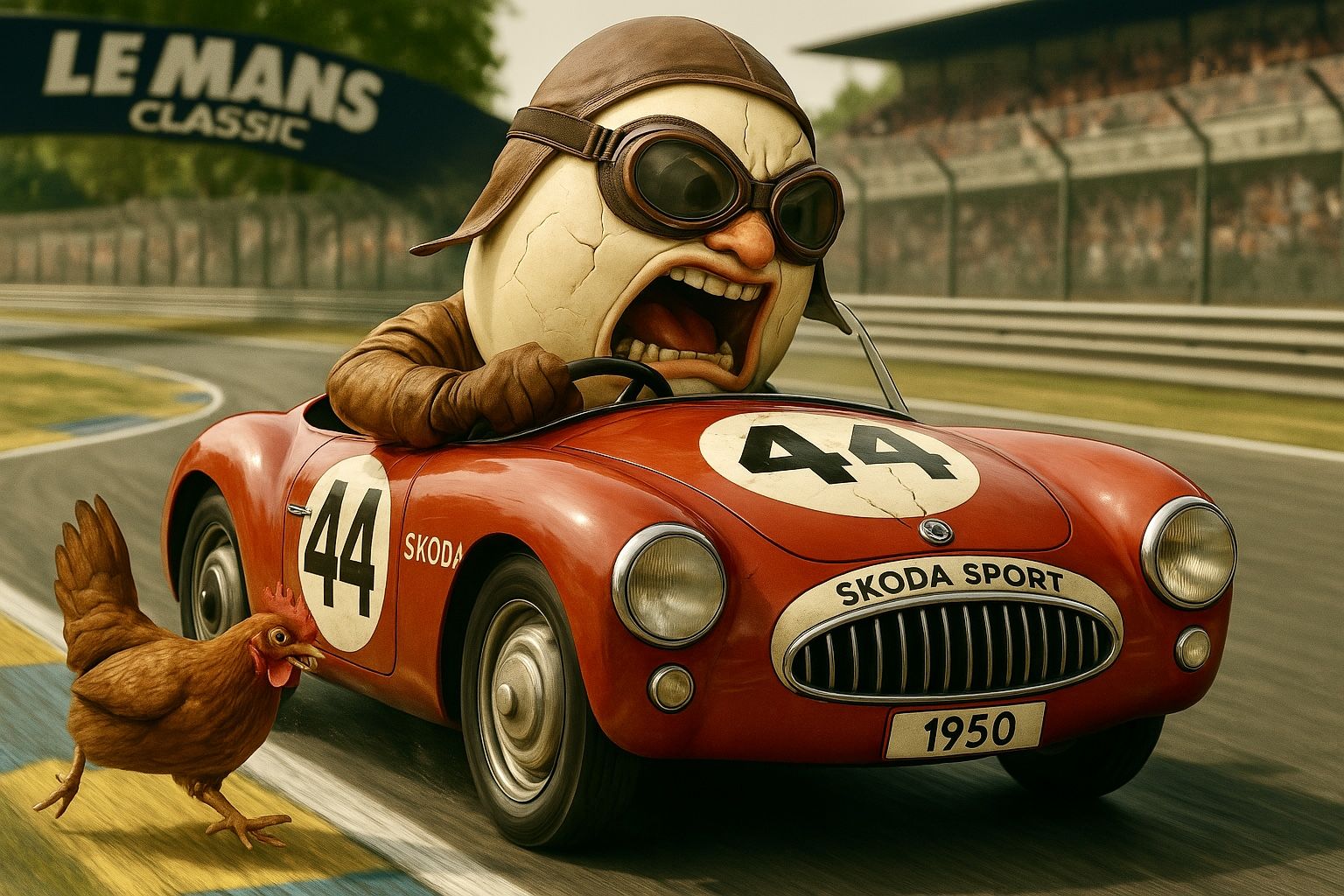 Dang it, mom, now is NOT the time to try to cross the road!!