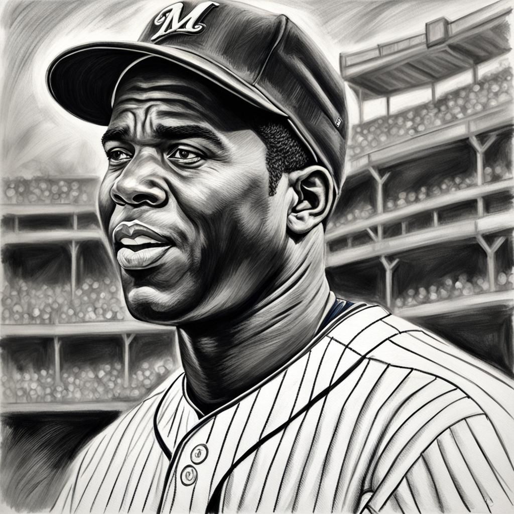 Jackie Robinson Playing for the Milwaukee Brewers - AI Generated ...