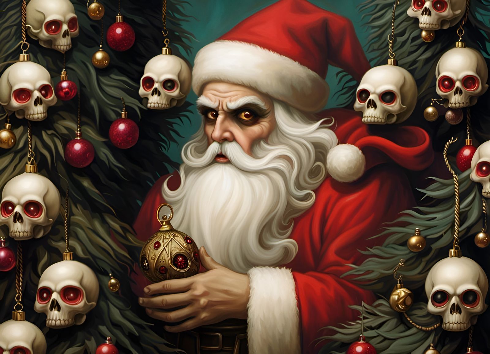 evil santa wallpaper