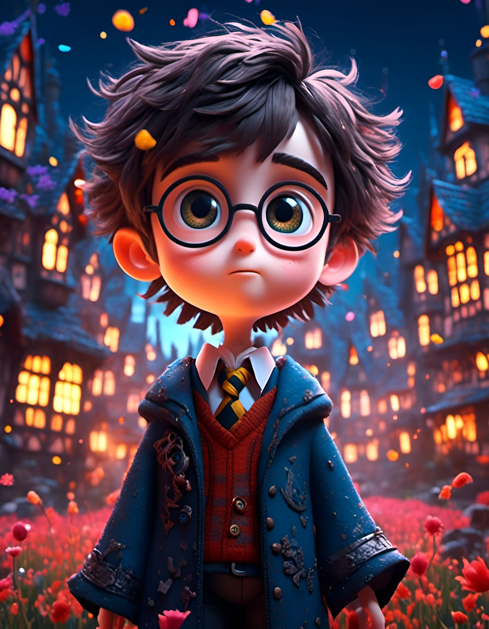 Little wizard, <lora:Marvelous Eyes:1.0>