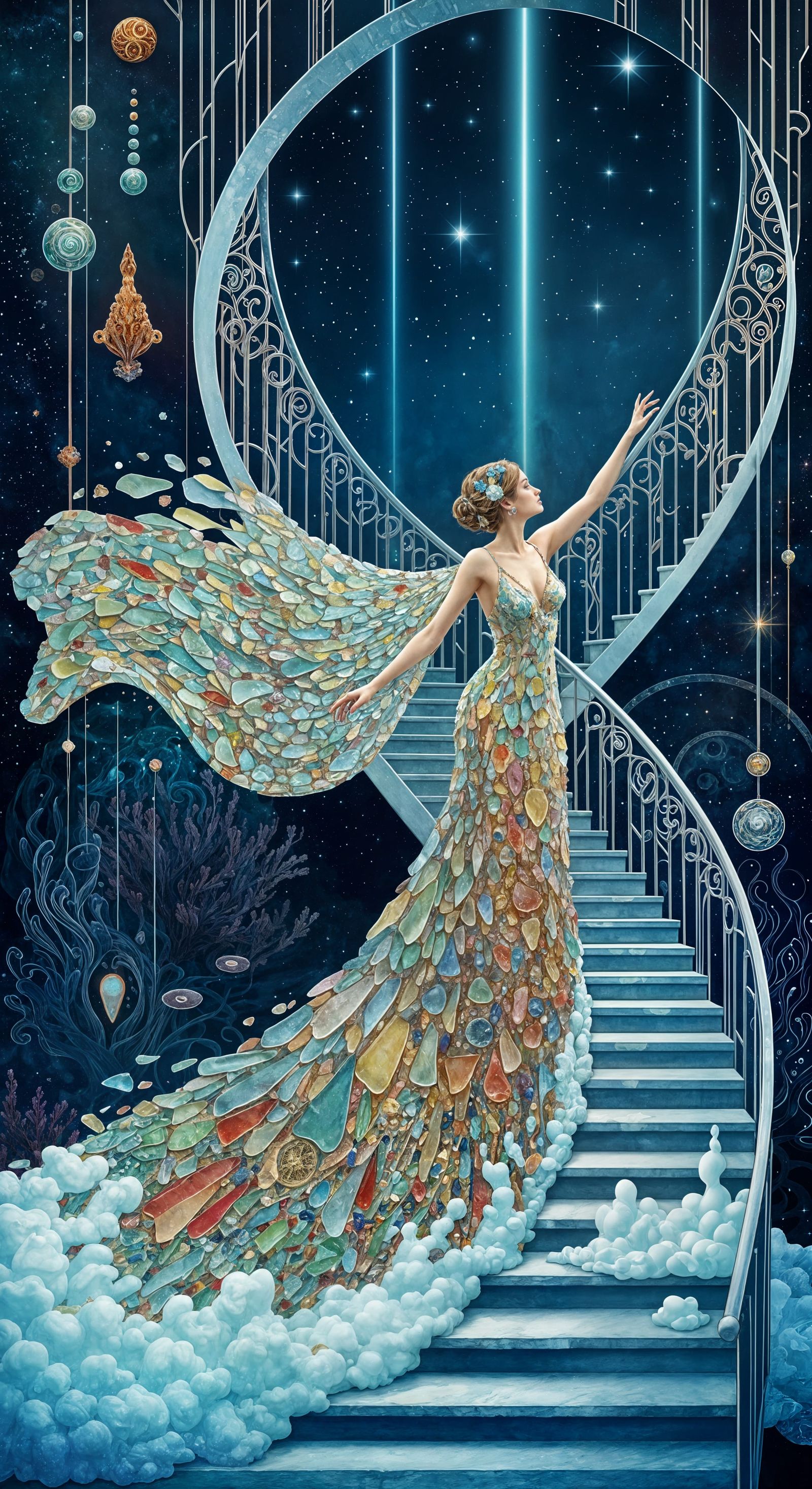 Sea glass deco  by @Chantal-Rose