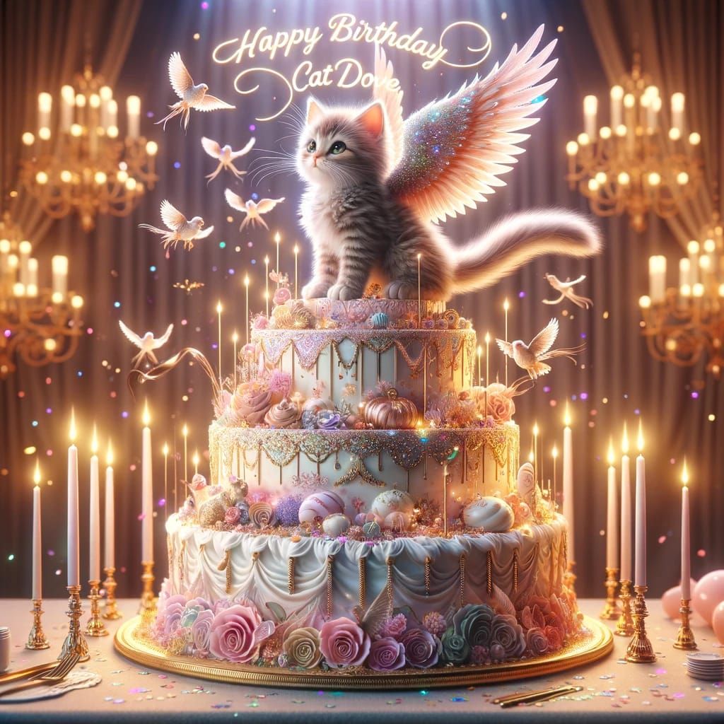 Happy birthday, Cat Dove 🐈 🕊️!  Fondly,   Magdalene  baby 🦦  🐅🕊️