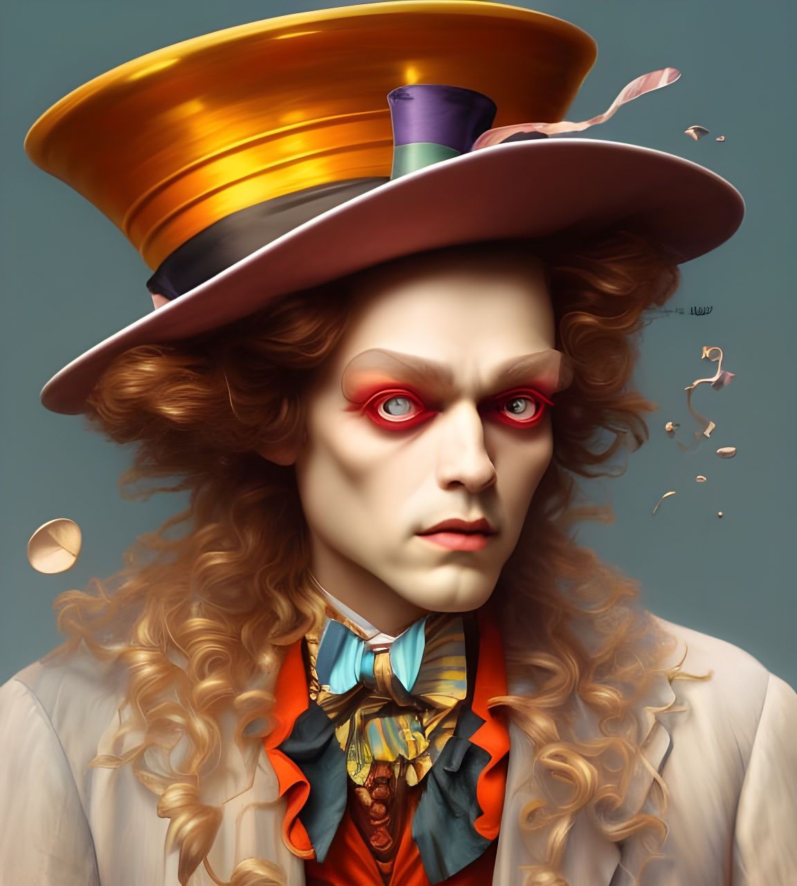 Scary mad hatter ai generated artwork nightcafe creator