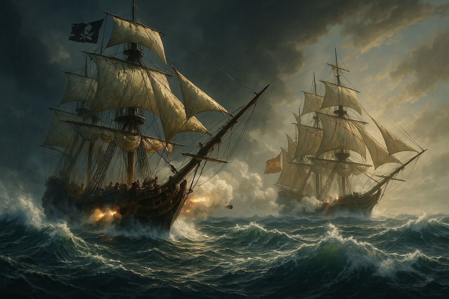 Pirate and Hunter  by @Tenseginger