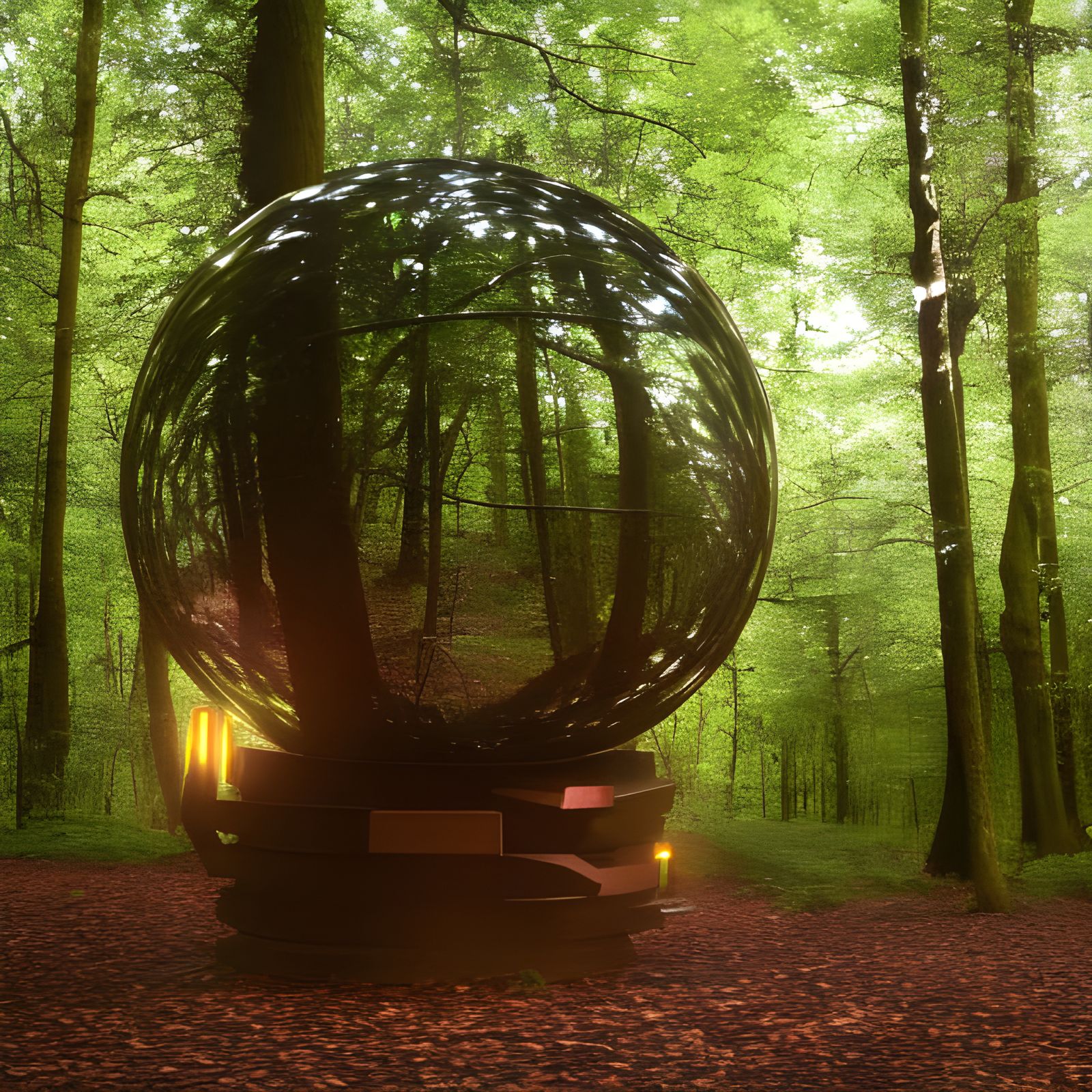 Mysterious Mechanical Orbs in prehistoric Sherwood Forest