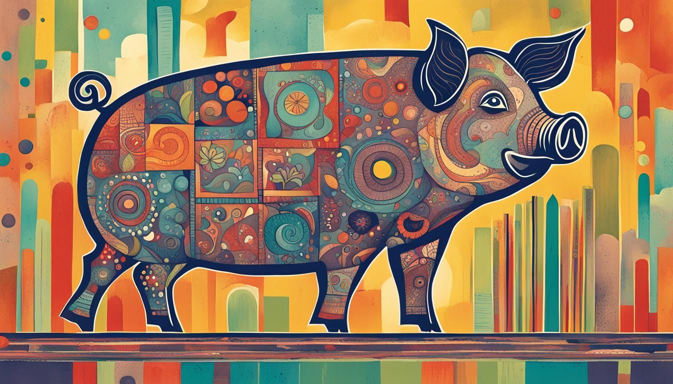 Pig, Kids book illustration