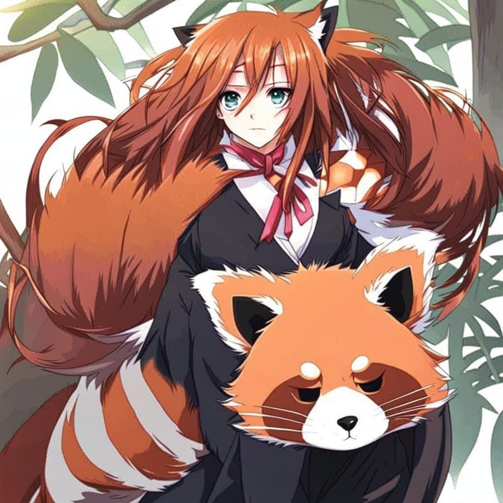 Demoniac red panda