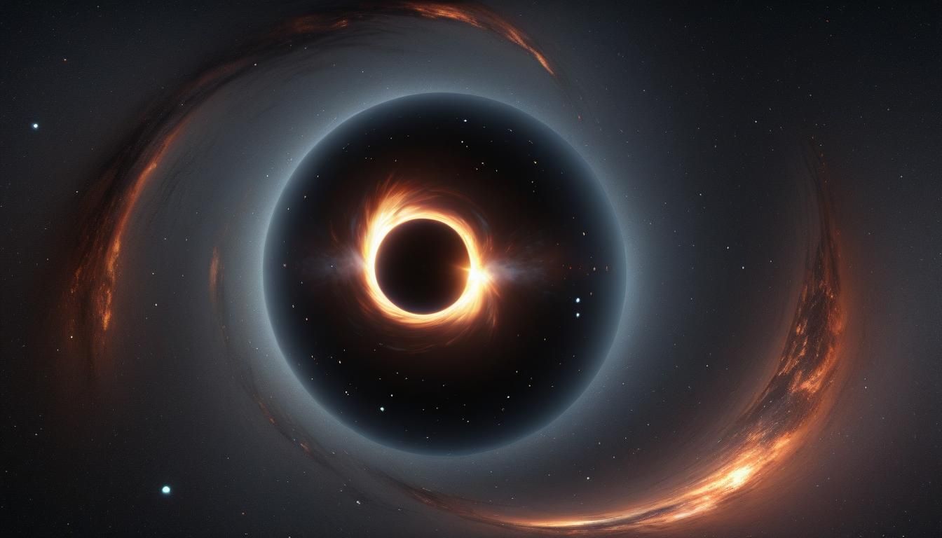 a HDRI photograph, 


Create a realistic image of a black ho...
