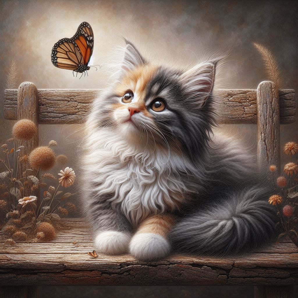 The Cat.... Butterfly 😁😸😸