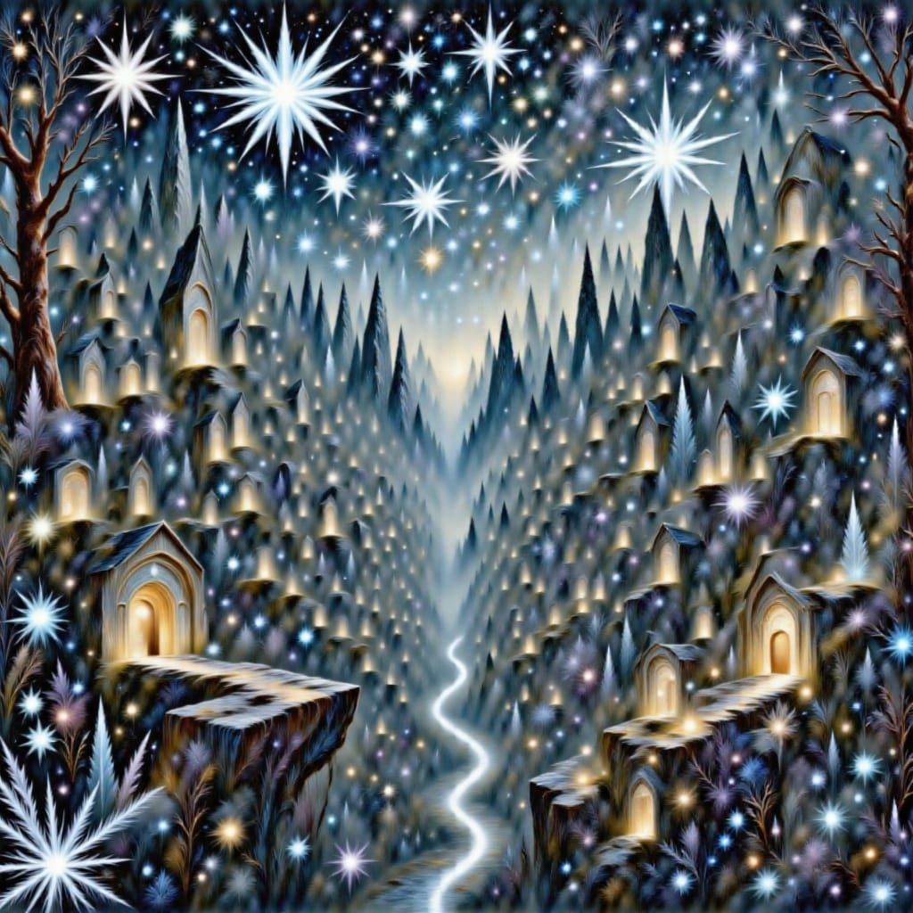 Gothic Prophet in Alien Landscape