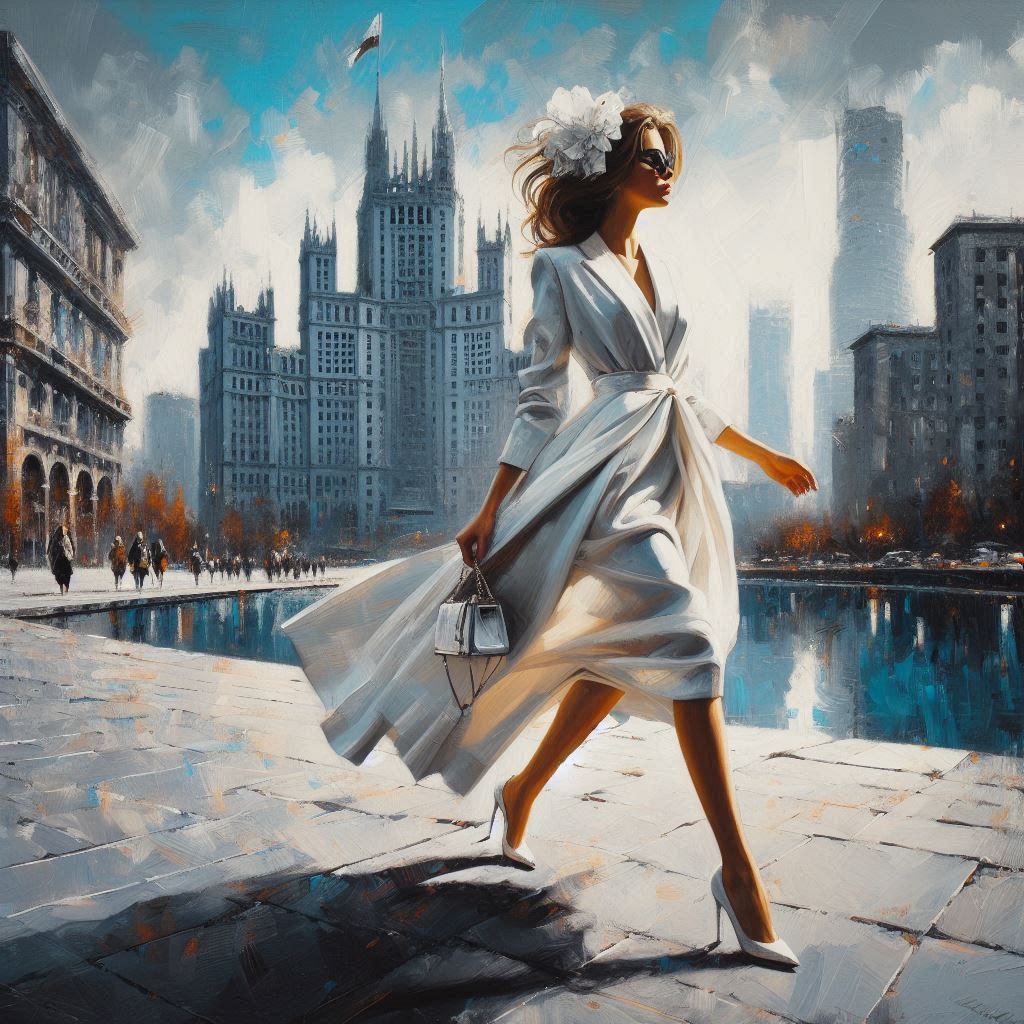 Full body woman portrait