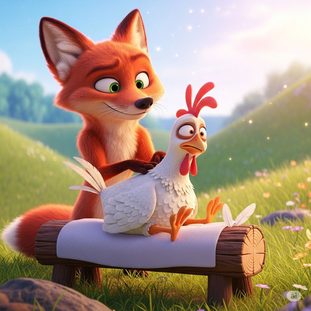 Relaxing fox massage