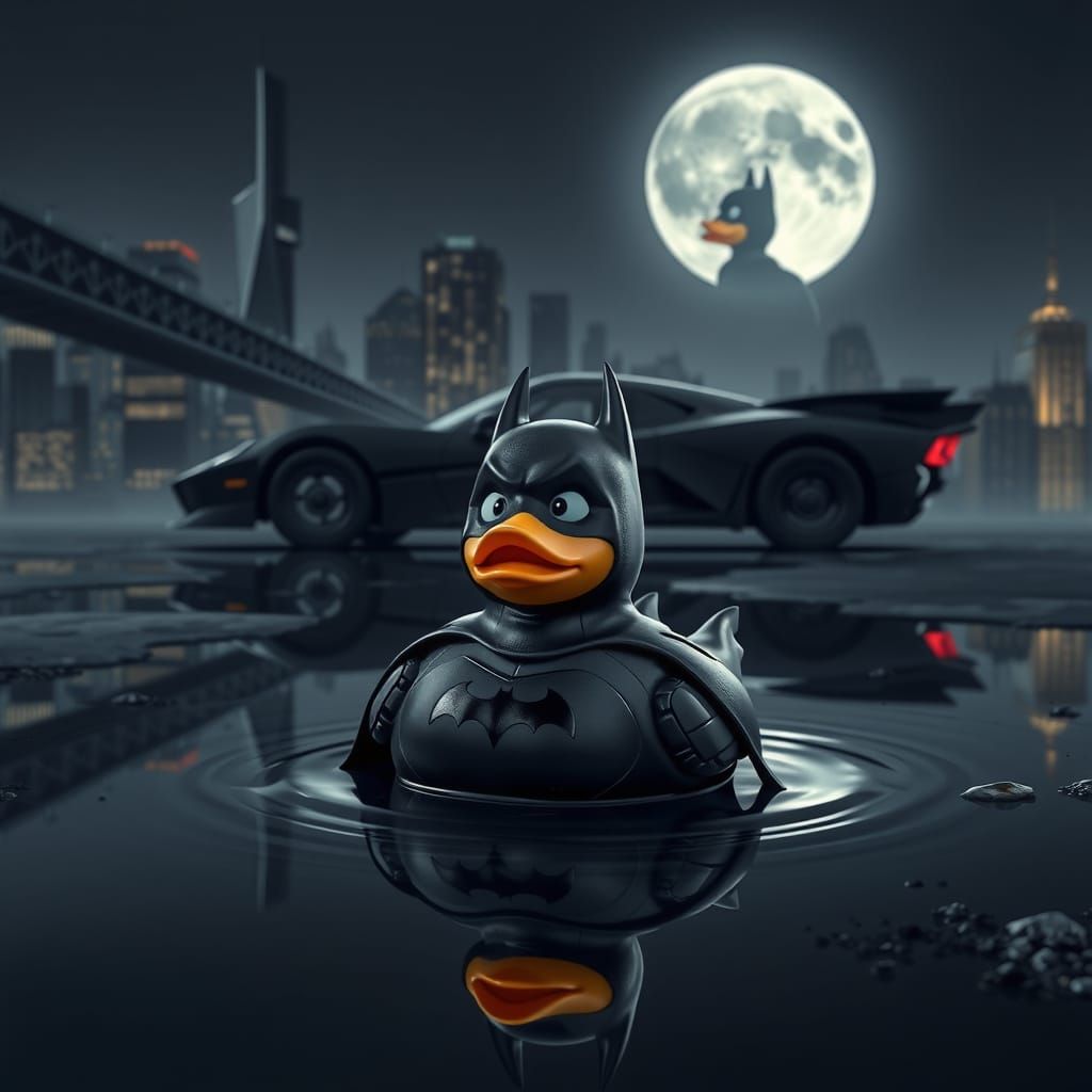 The Duck Knight  by @tttggg