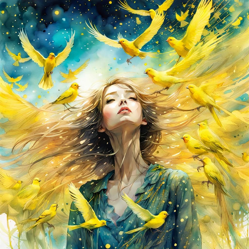 yellow Canaries   by @Paulo