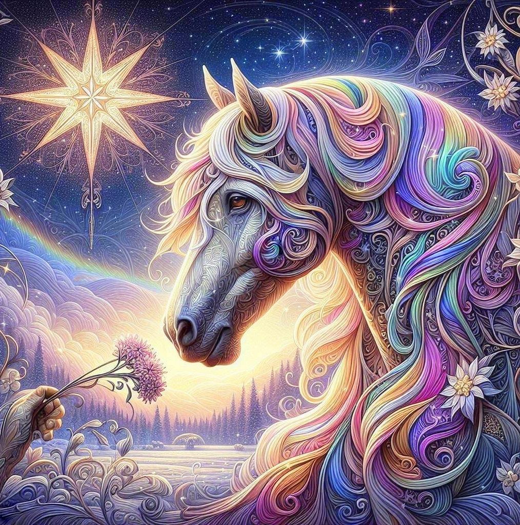 π Arc-en-Ciel Cheval Magique π